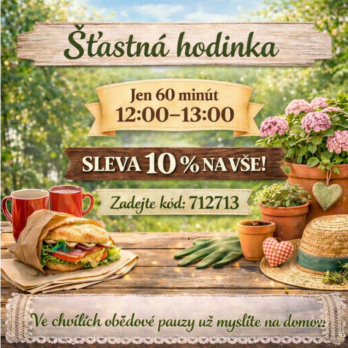 Šťastná hodinka - slevový kód novaline