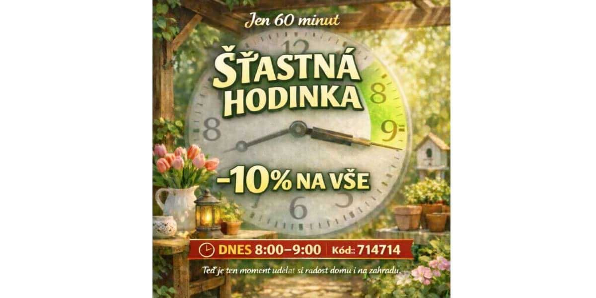Šťastná hodinka - slevový kód novaline