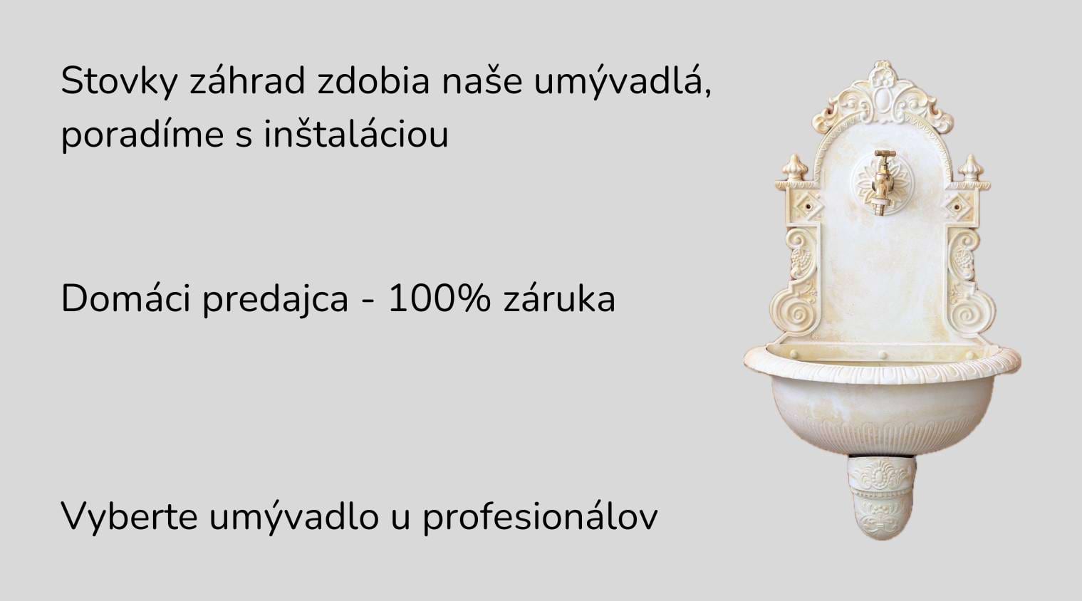 zahradn&iacute; umyvadlo na z&iacute;dce