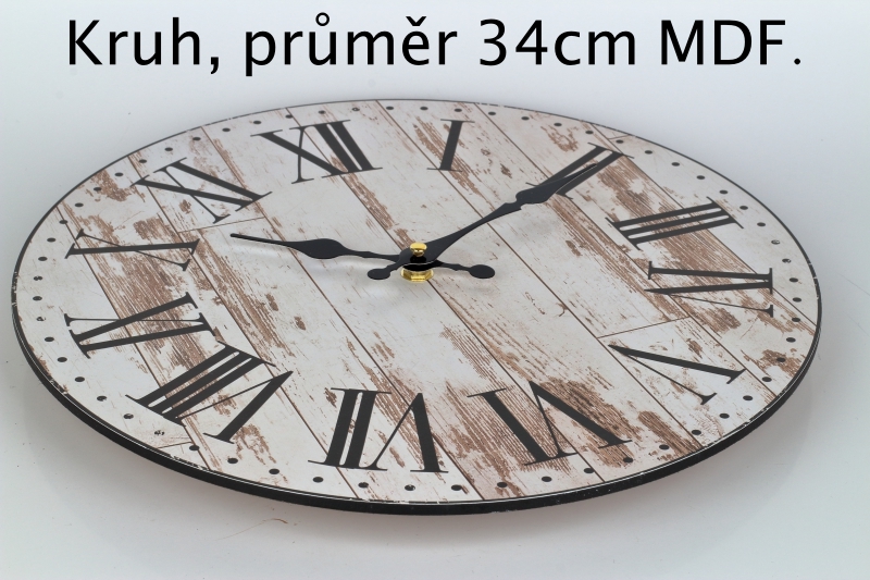 netikající nástěnné hodiny