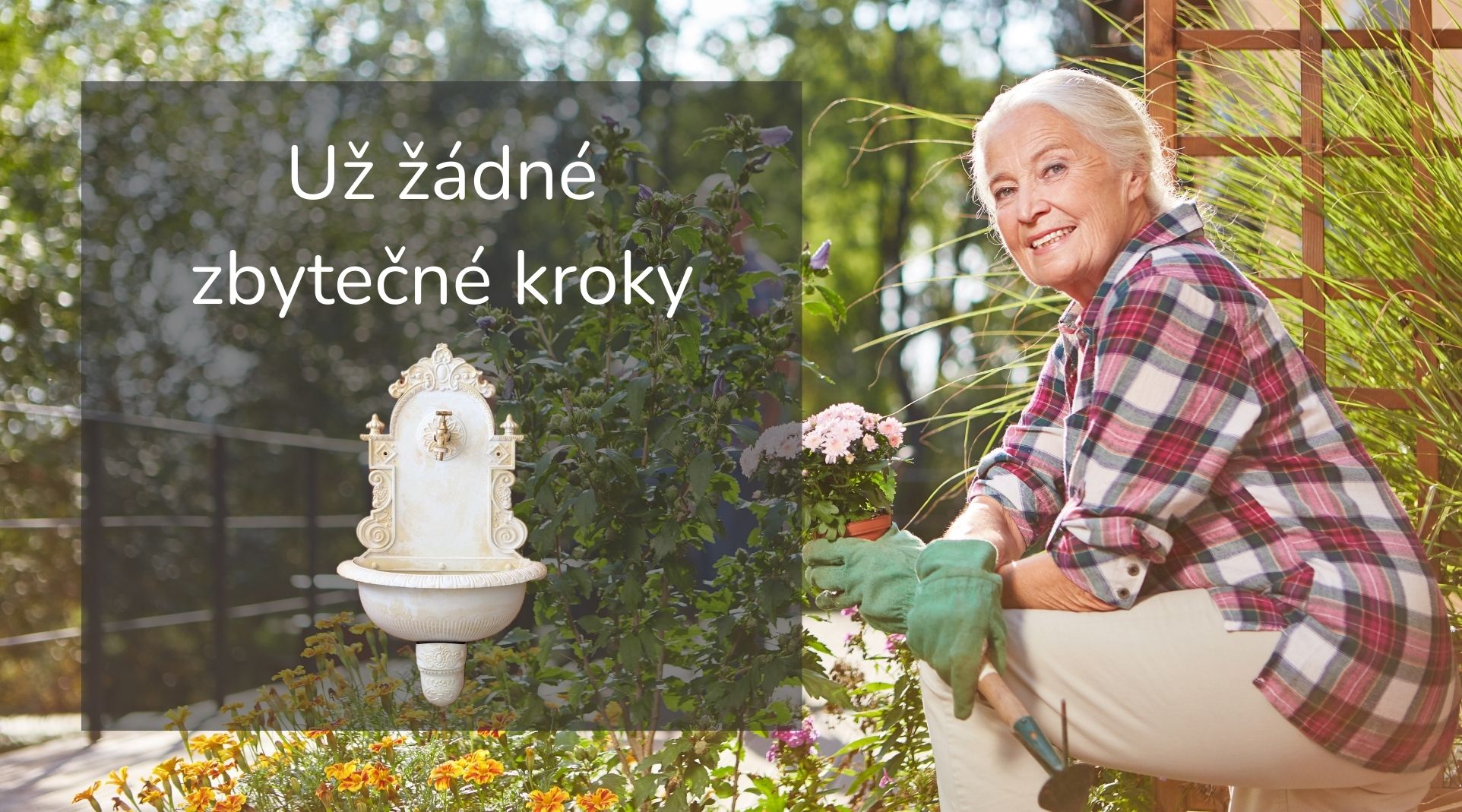 zahradn&iacute; umyvadlo na z&iacute;dce