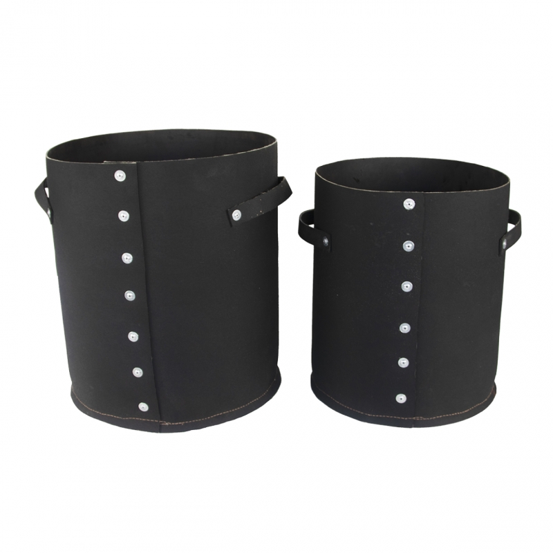 2 kusy květináčů z RECYKLOVANÉ PNEU 44,5/40,5 cm