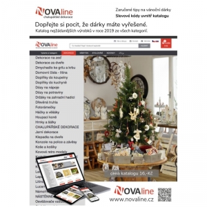 28 stránkový vánoční katalog 2019 NOVAline v tištěné podobě A5