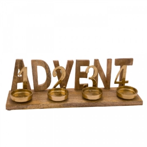 Adventní svícen 43x11x13cm