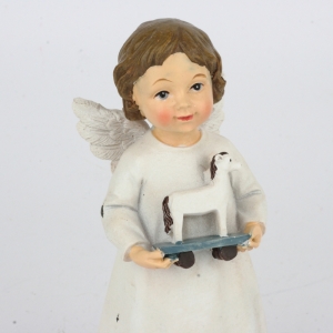 Anděl děvčátko s koníkem
