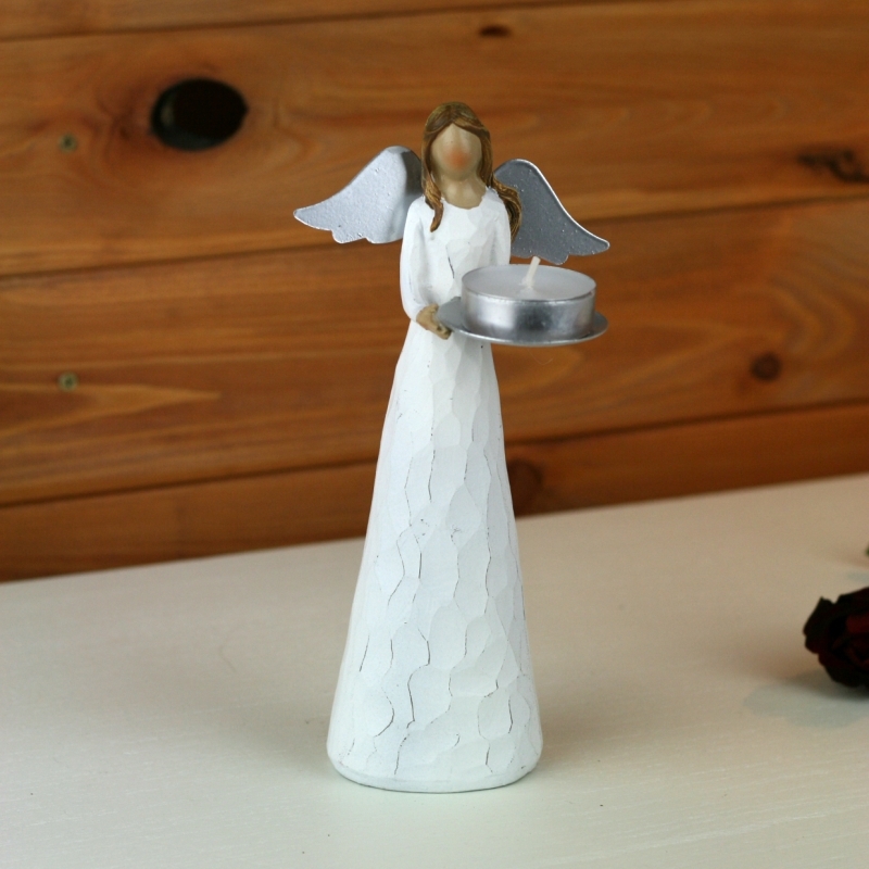 Anděl na čajovou svíčku 15cm