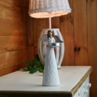 Anděl na čajovou svíčku 15cm