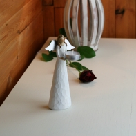 Anděl na čajovou svíčku 15cm