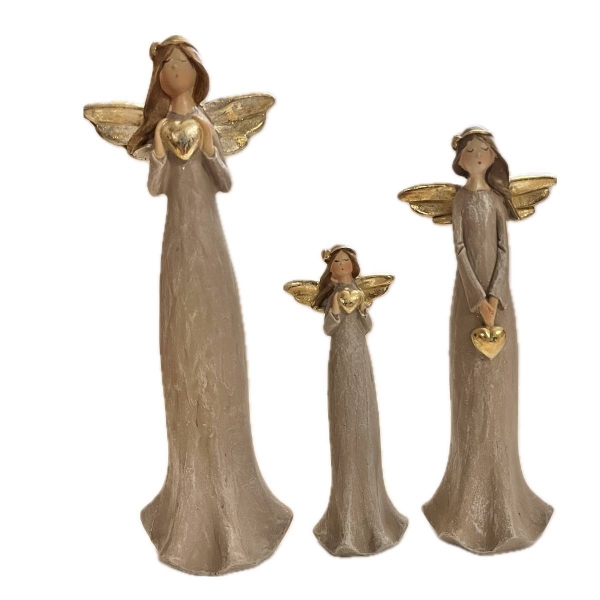 Anděl naděje srdce 25 cm 