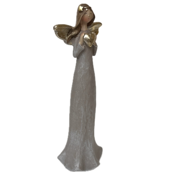 Anděl naděje srdce 25 cm 