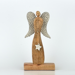 Anděl Pahaliáš z akácie 25cm