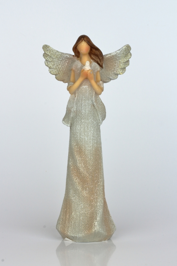 Anděl s holubicí Život je dar 20cm