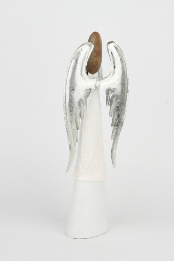 Anděl s kovovými křídly 40cm