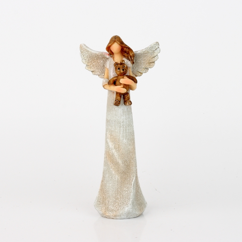 Anděl s medvídkem 20cm