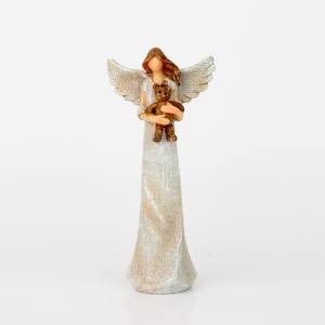 Anděl s medvídkem 20cm