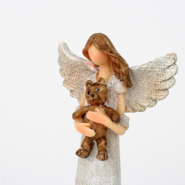 Anděl s medvídkem 20cm