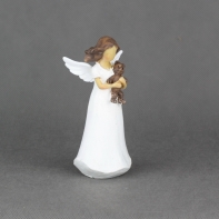 Anděl s medvídkem v náručí 14cm