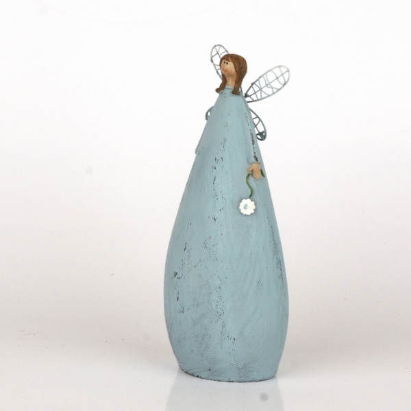 Anděl s modrými šaty 20cm