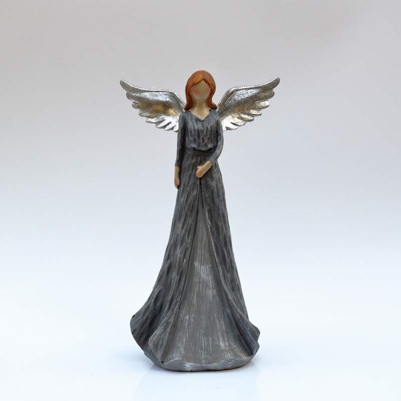 Anděl s šedými šaty XXL Mateřství