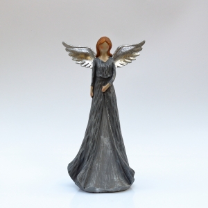 Anděl s šedými šaty XXL Mateřství