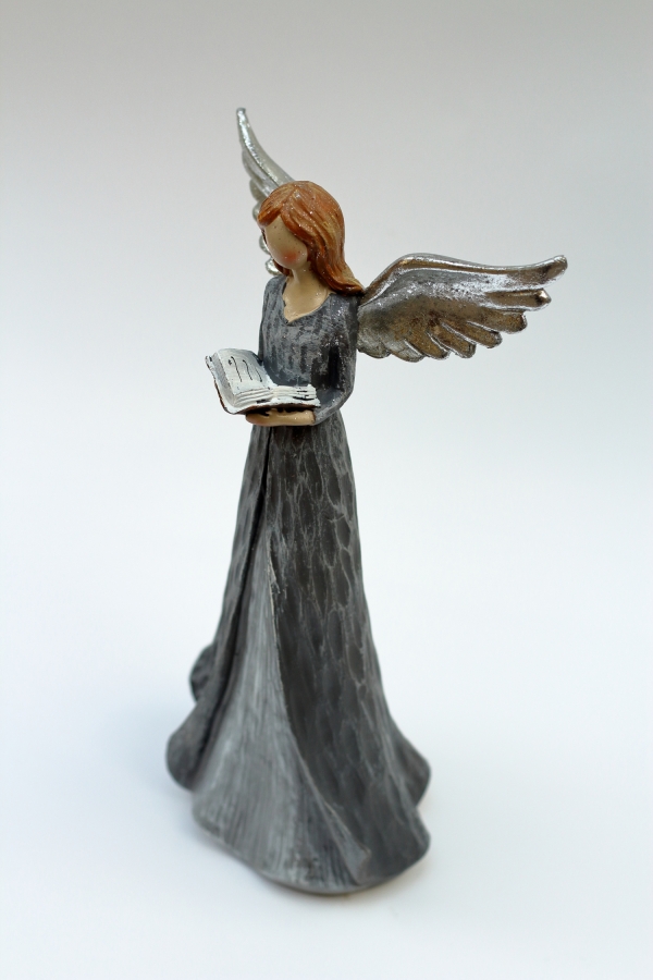 Anděl s šedými šaty XXL Moudrost