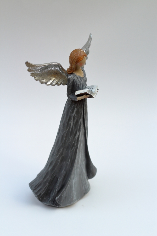 Anděl s šedými šaty XXL Moudrost