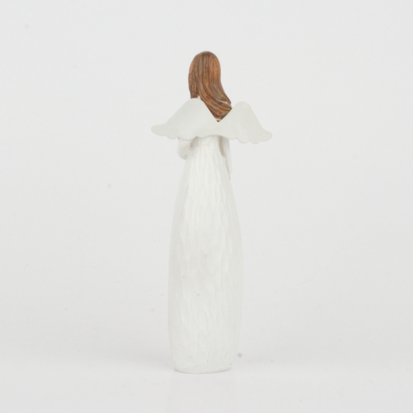 Anděl se stříbrným srdcem na dlani 16cm