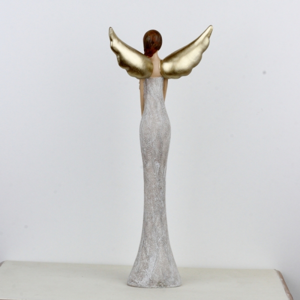 Anděl se zlatými křídly 47cm
