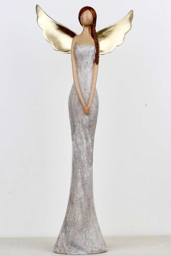 Anděl se zlatými křídly 47cm