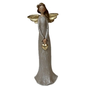 Anděl Serafín se srdíčkem 20,3 cm 