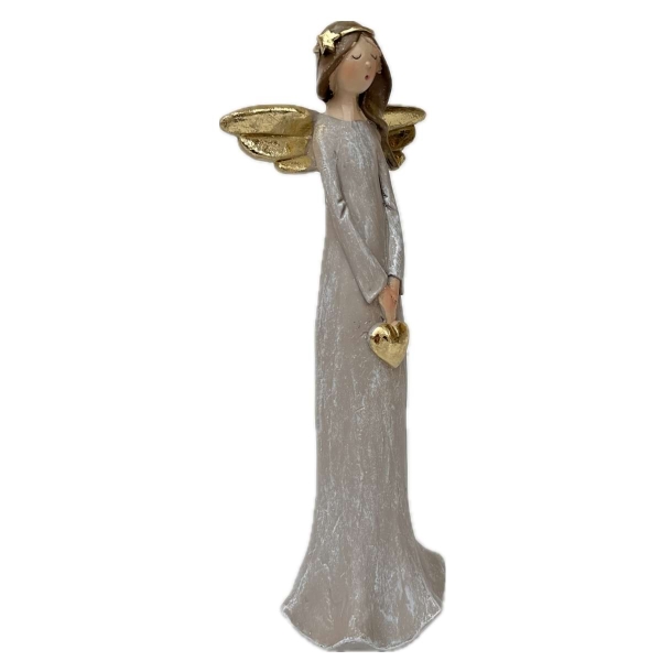 Anděl Serafín se srdíčkem 20,3 cm 