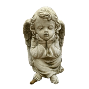 Anděl soška na hřbitov 15,5x16x21cm