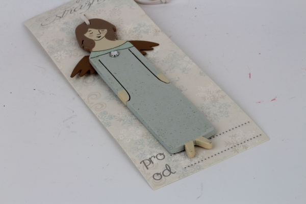 Anděl strážný modrý 14x5cm