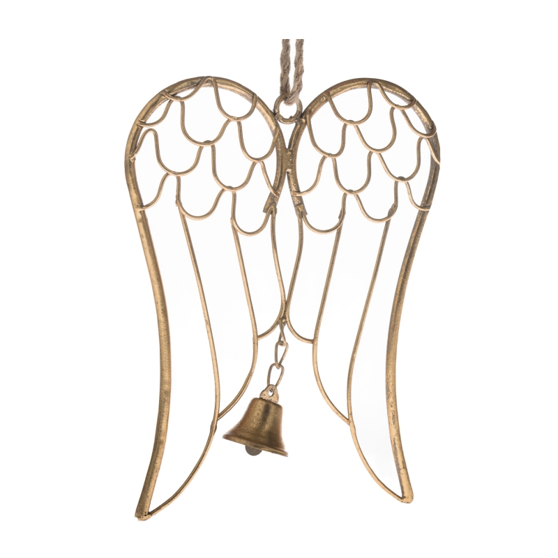 Andělská křídla Auriel se zvonečkem 23 x 18,5 x 1,5 cm
