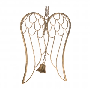 Andělská křídla Auriel se zvonečkem 23 x 18,5 x 1,5 cm 