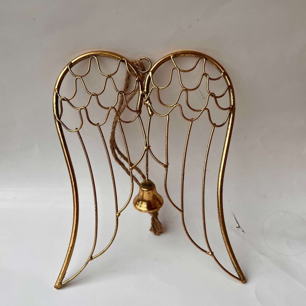 Andělská křídla Auriel se zvonečkem 23 x 18,5 x 1,5 cm