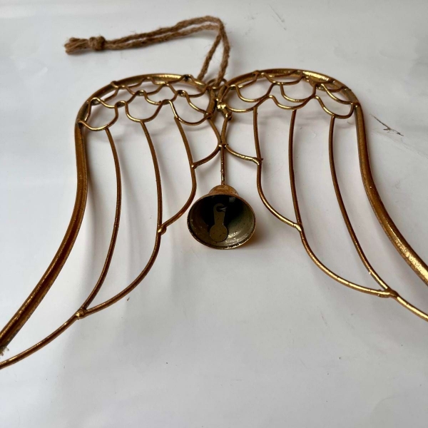 Andělská křídla se zvonkem 23 x 29 x 1,5 cm