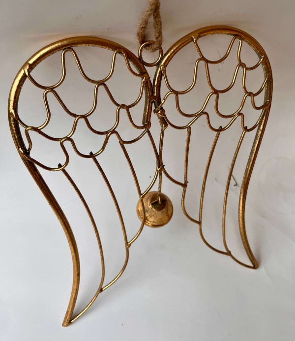 Andělská křídla se zvonkem 23 x 29 x 1,5 cm