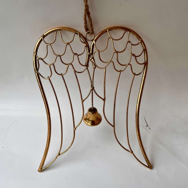 Andělská křídla se zvonkem 23 x 29 x 1,5 cm