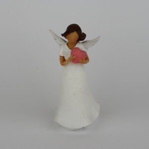 Andělská soška se srdcem 14cm