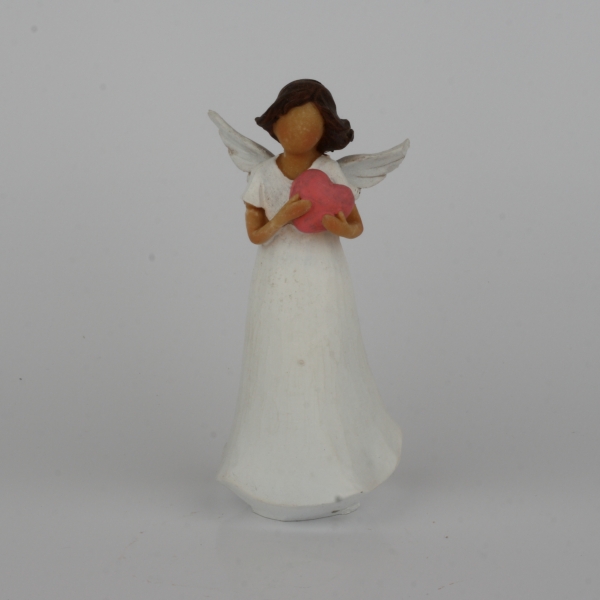 Andělská soška se srdcem 14cm