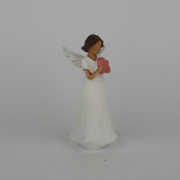 Andělská soška se srdcem 14cm