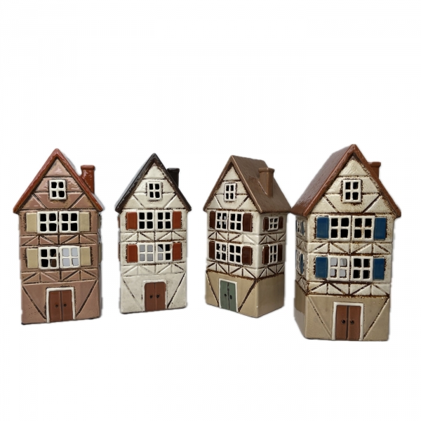 Architektonický klenot - keramický domek A 13,5x26,5x10,5cm