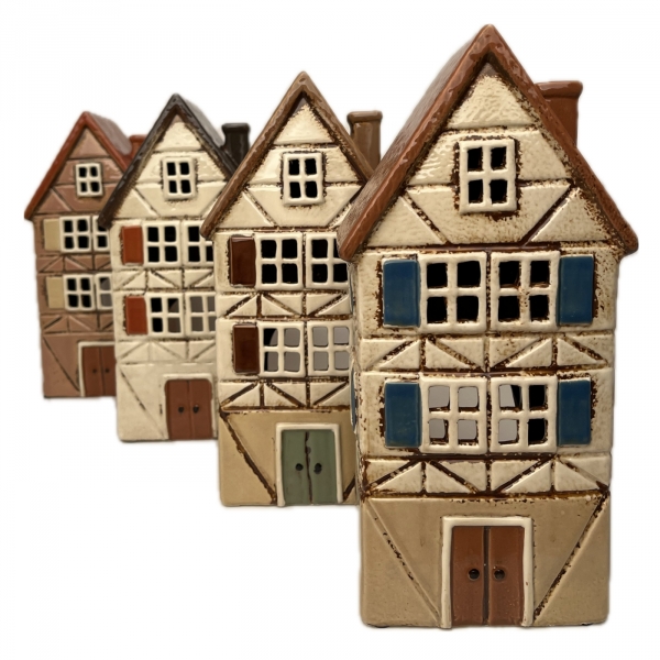 Architektonický klenot - keramický domek C 13,5x26,5x10,5cm