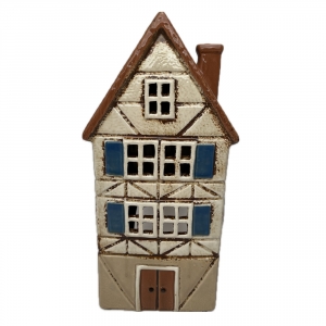 Architektonický klenot - keramický domek D 13,5x26,5x10,5cm