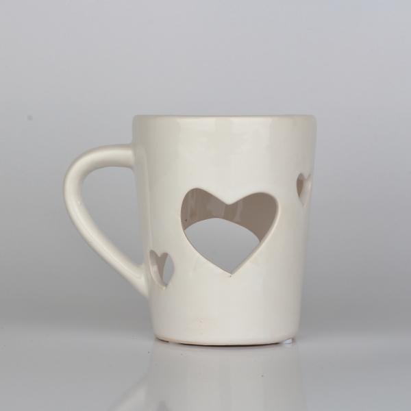 Aroma lampa hrneček se srdcem 12,5×11×9cm