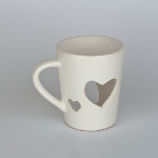 Aroma lampa hrneček se srdcem 12,5×11×9cm