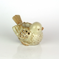 Aroma lampa ptáček krémový 12cm