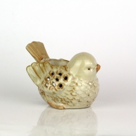 Aroma lampa ptáček krémový 12cm