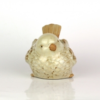 Aroma lampa ptáček krémový 12cm